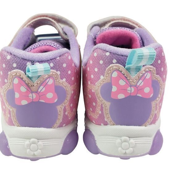Disney Minnie Mouse Girls Light Up Light Up Shoes Size 6 (14cms) New - Picture 8 of 16